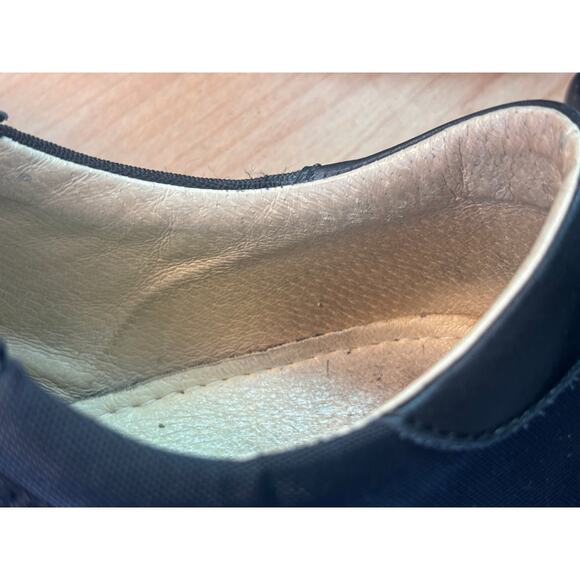 Jaime Mascaro Black Leather and Fabric Cross Strap Casual Flats 1003 Men's 42 - Picture 11 of 13